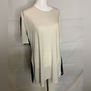 LuluLemon, Sweater. Stretchy and Lightweight, Cream and Gray, Size 12
